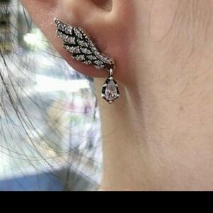 Pandora earrings Dangling Angel wings
